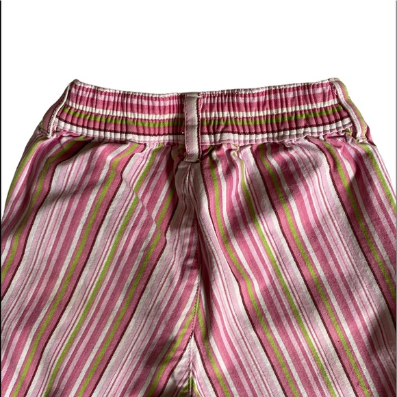 Baby Gap 2004 Collection Pink White and Green Striped Capri Cotton Pant 12-18M - Picture 2 of 5